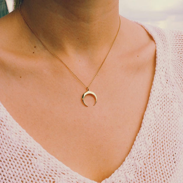 MARRAKECH Moon Necklace Gold